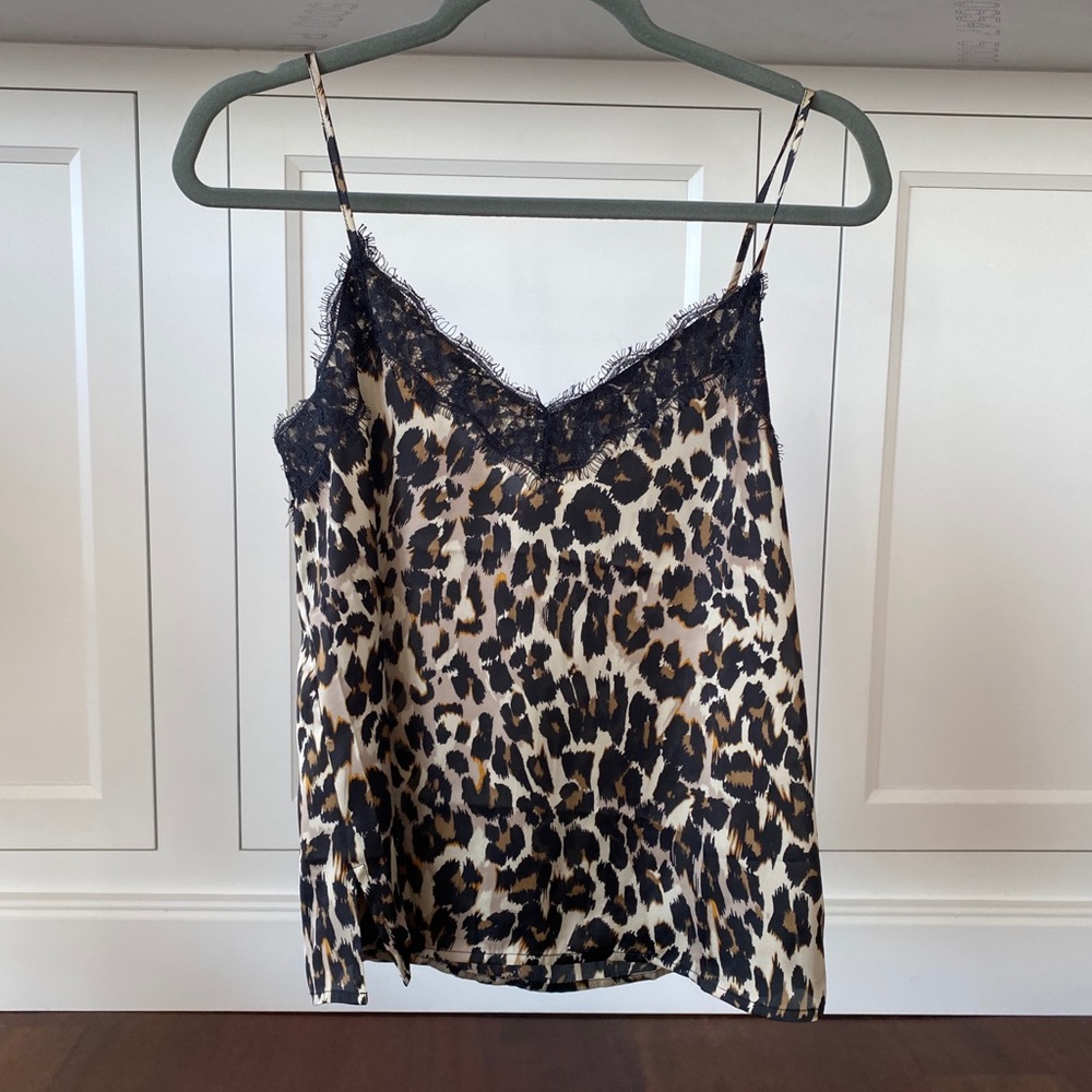 Nordstrom BP Leopard Lace Camisole XS